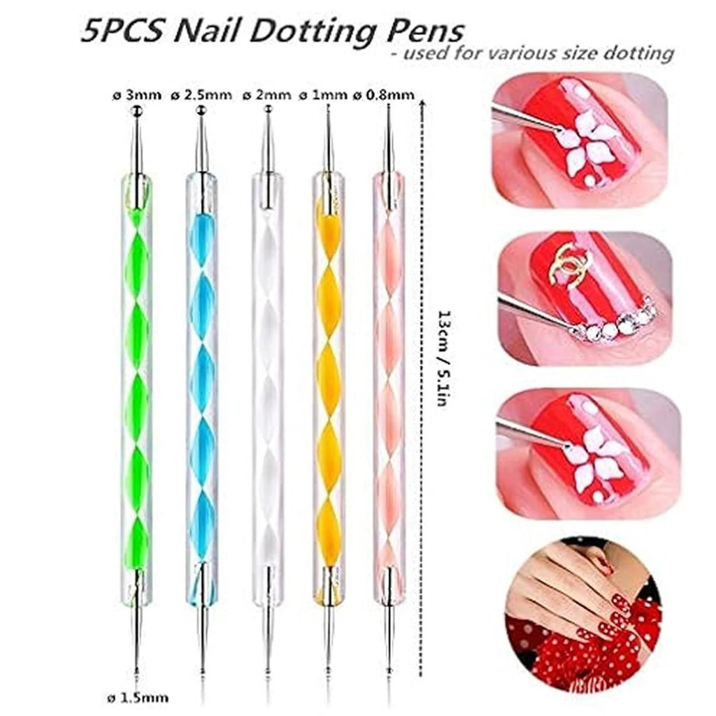 Nail Dotting Pens Pack of 5