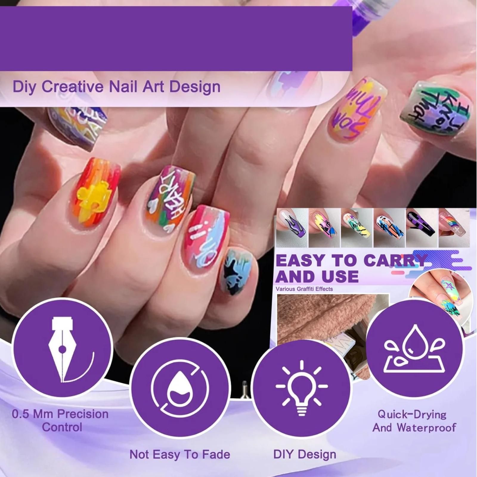 Nail Dotting Pens Pack of 5